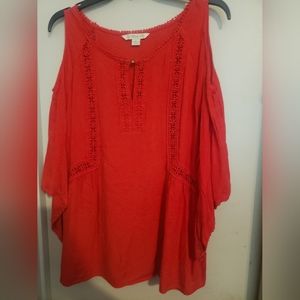 Red blouse